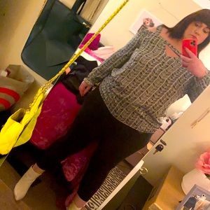 NWT silky cold shoulder blouse